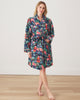 Peacock Palace - Luna Robe - Deep Navy - Printfresh