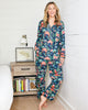 Peacock Palace - Long PJ Set - Deep Navy - Printfresh