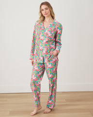 Playful Parrots - Petite Long PJ Set - Tropical - Printfresh