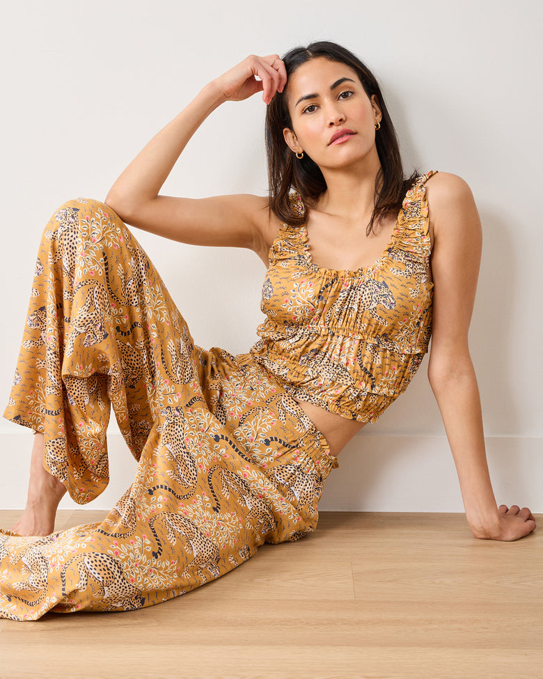 Bagheera - Eco Satin Sadie Set - Tobacco - Printfresh