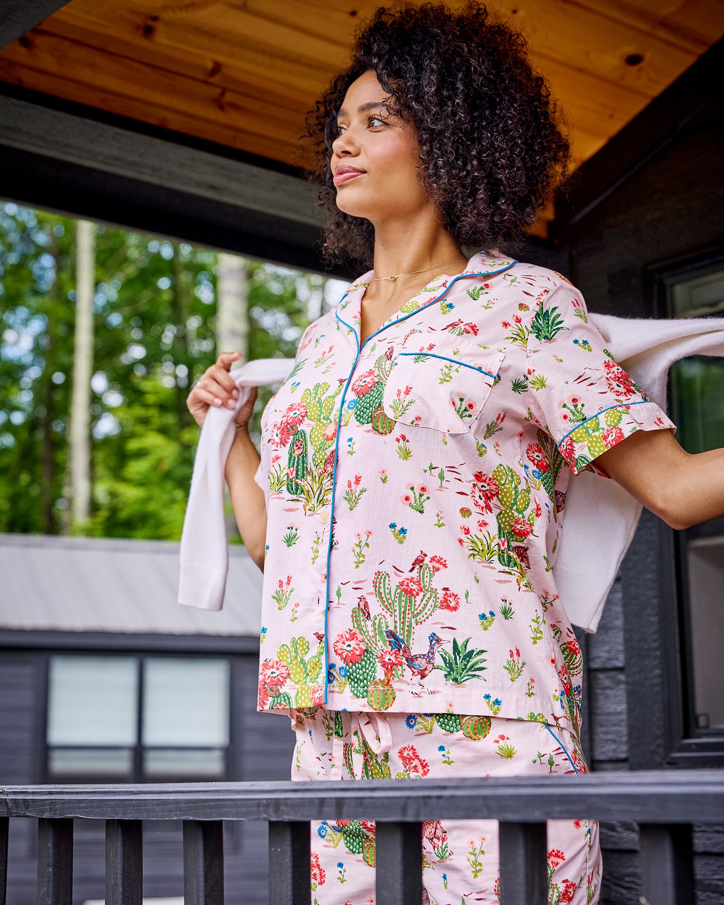 Desert Dream - Short PJ Set - Pink Cactus - Printfresh