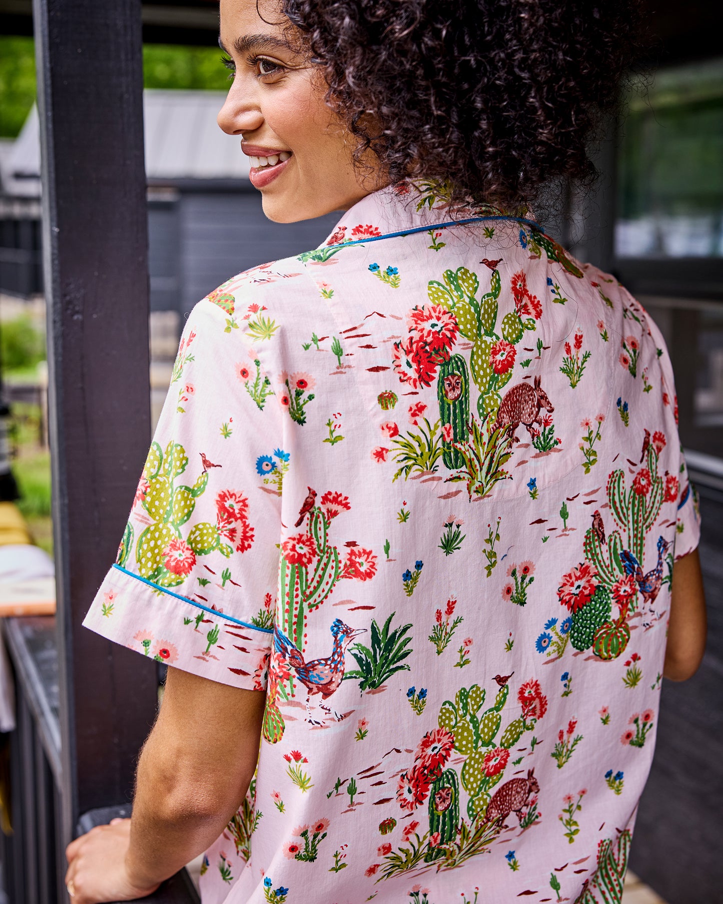 Desert Dream - Short PJ Set - Pink Cactus - Printfresh