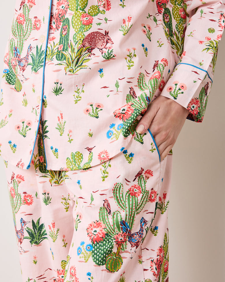 Desert Dream - Long PJ Set - Pink Cactus - Printfresh