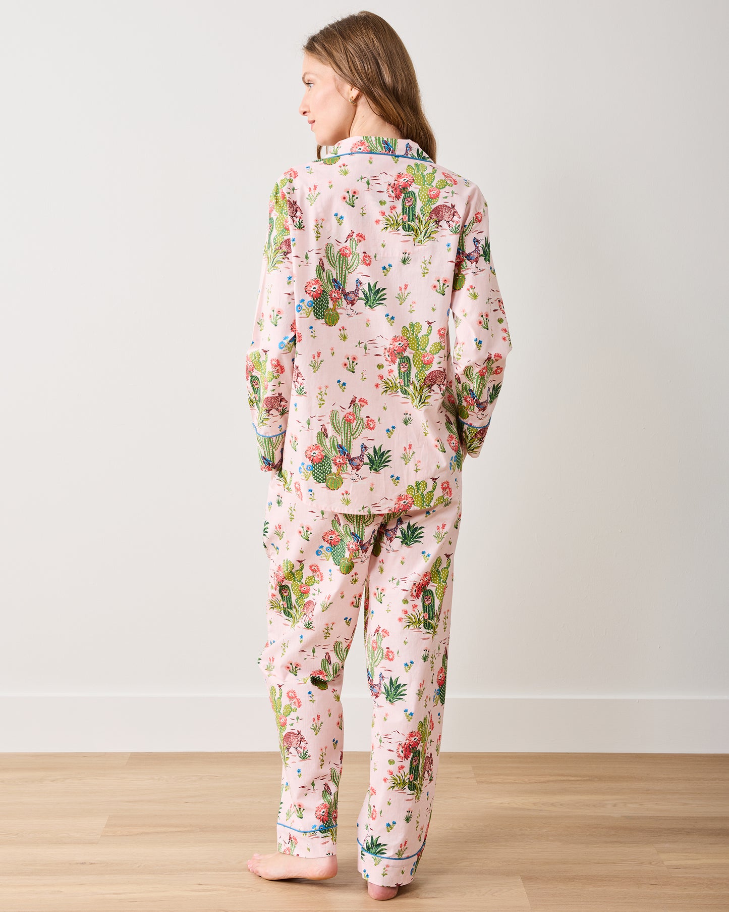 Desert Dream - Long PJ Set - Pink Cactus - Printfresh