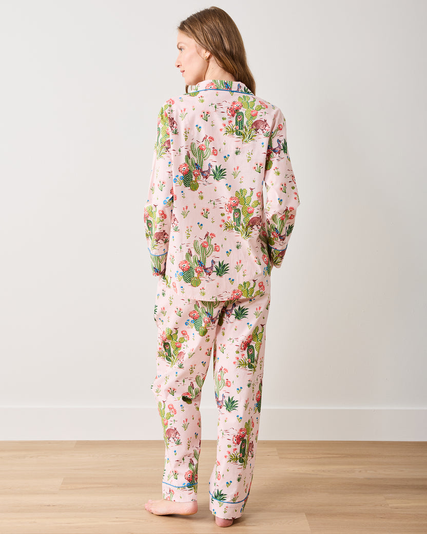 Desert Dream - Long PJ Set - Pink Cactus - Printfresh