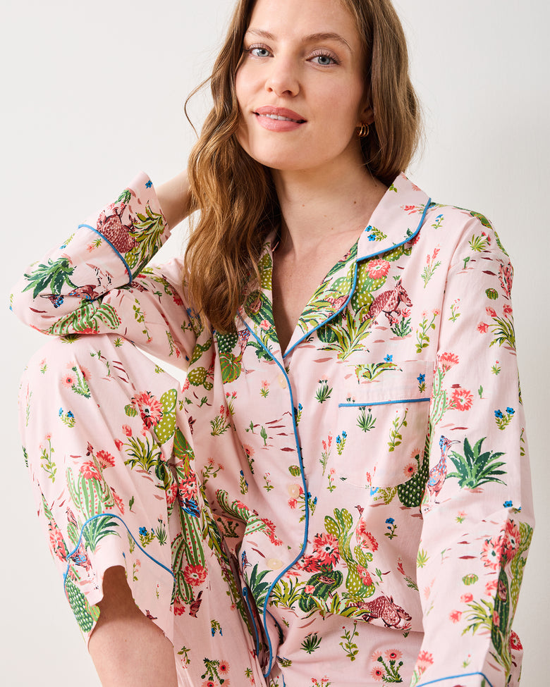 Desert Dream - Long PJ Set - Pink Cactus - Printfresh