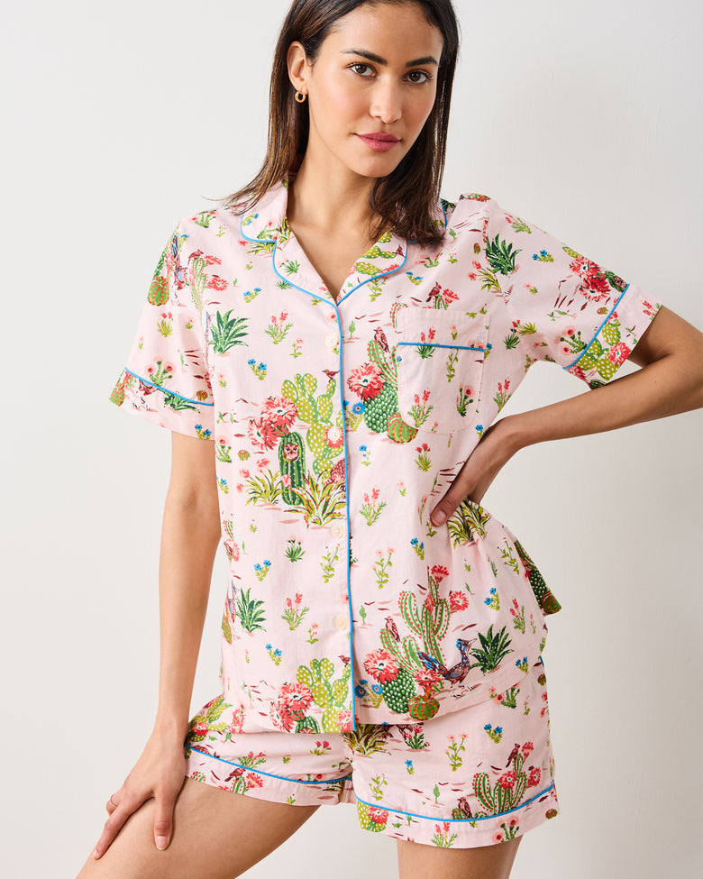 Desert Dream - Short PJ Set - Pink Cactus - Printfresh