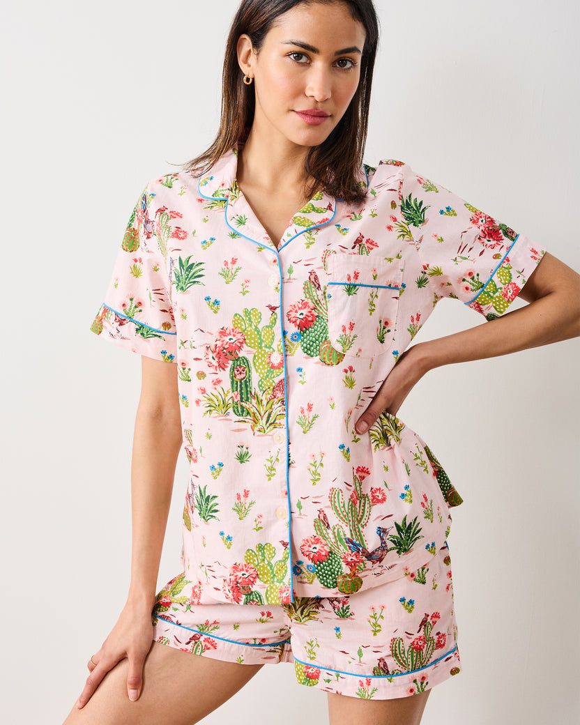 Desert Dream - Short PJ Set - Pink Cactus - Printfresh