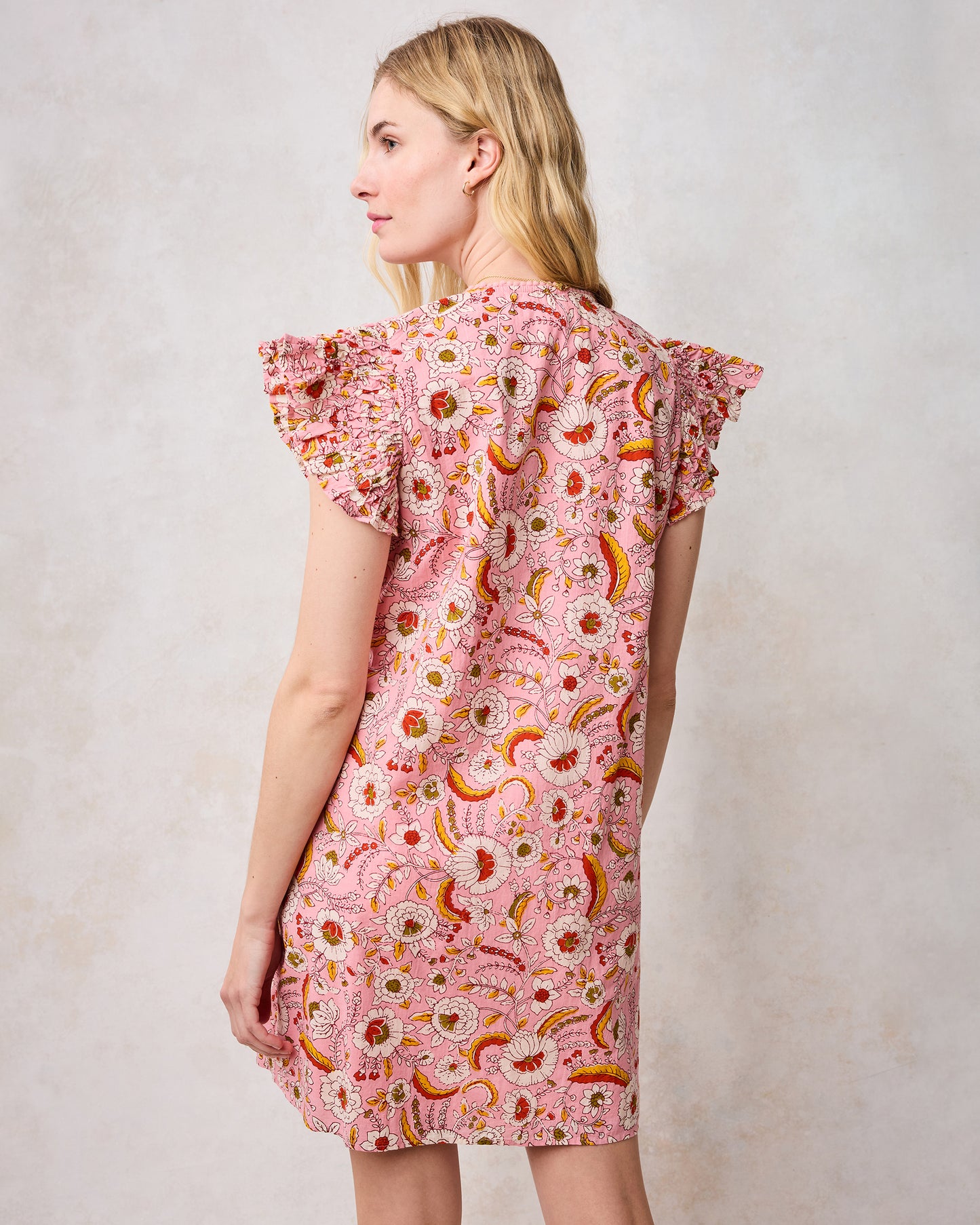 India Bloom - Royal Dress - Soft Rose - Printfresh