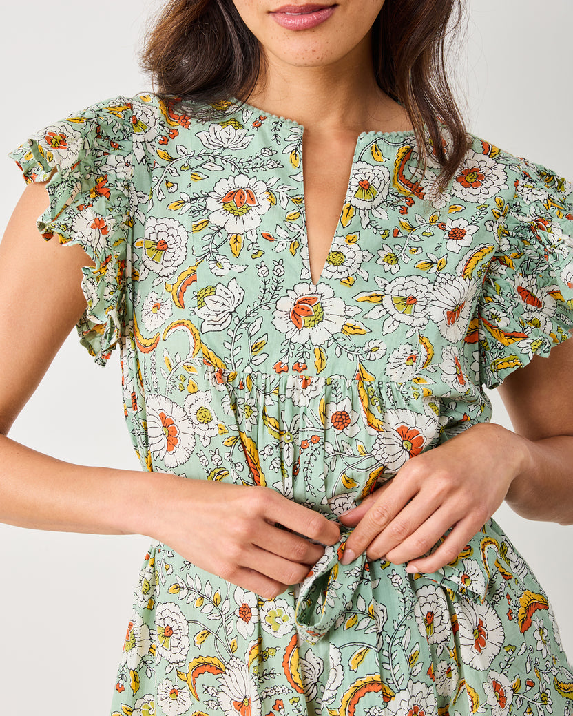 India Bloom - Royal Dress - Sage - Printfresh