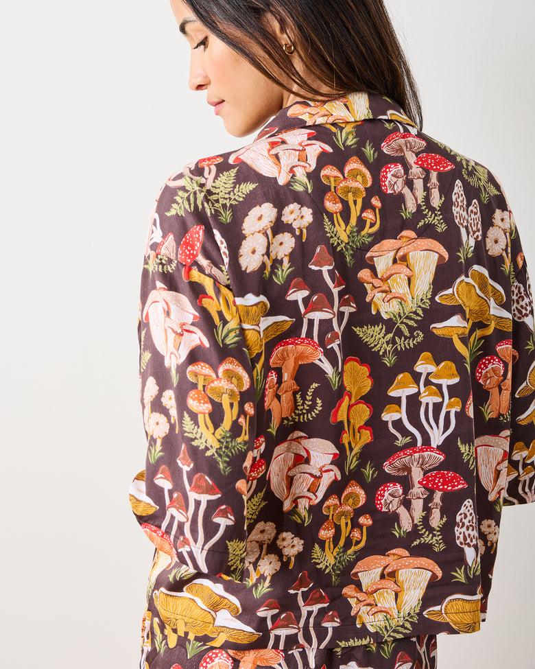 Mushroom Medley - Eco Satin Sweet Dreams Set - Truffle - Printfresh