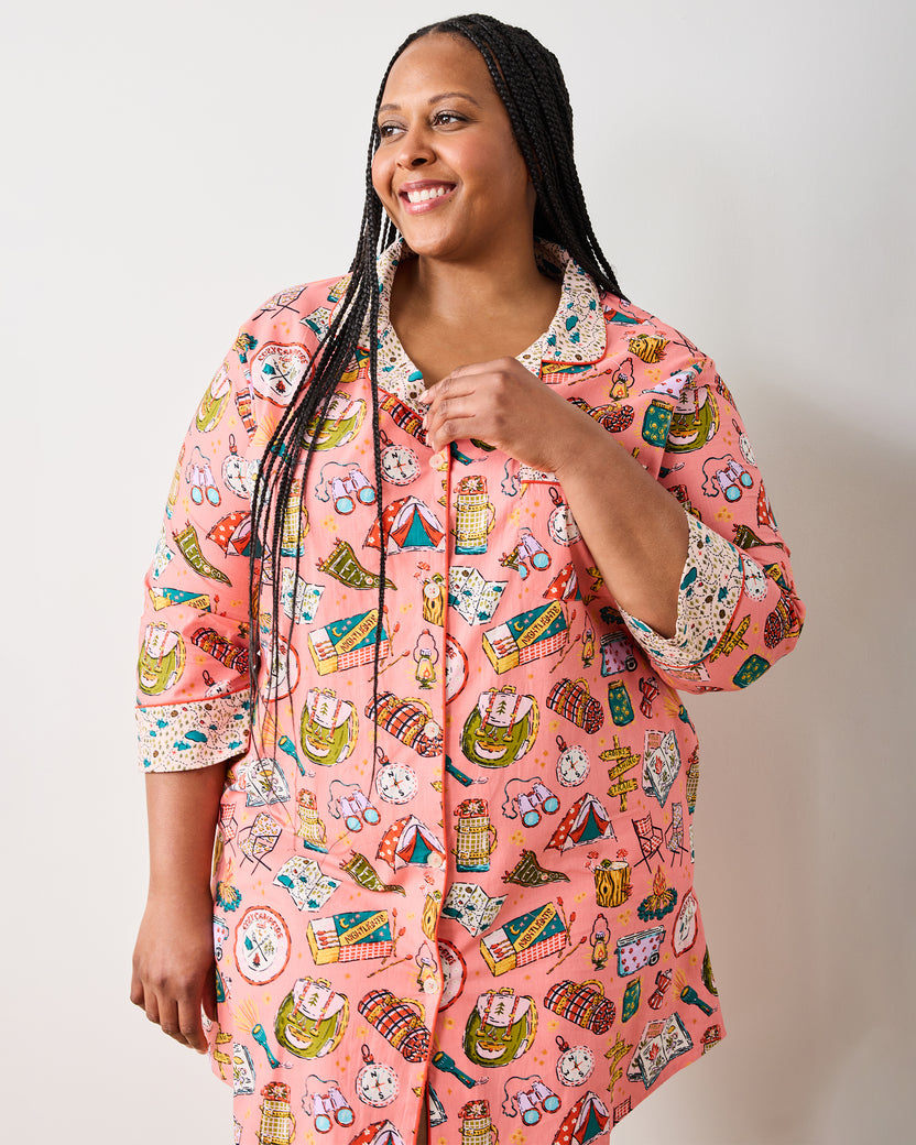 Camping Trip - Sleep Shirt - Coral - Printfresh