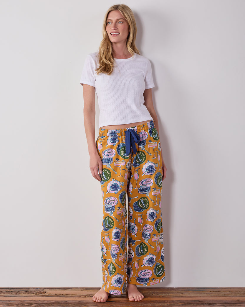 Champagne & Caviar - Astrid PJ Pant - Goldenrod