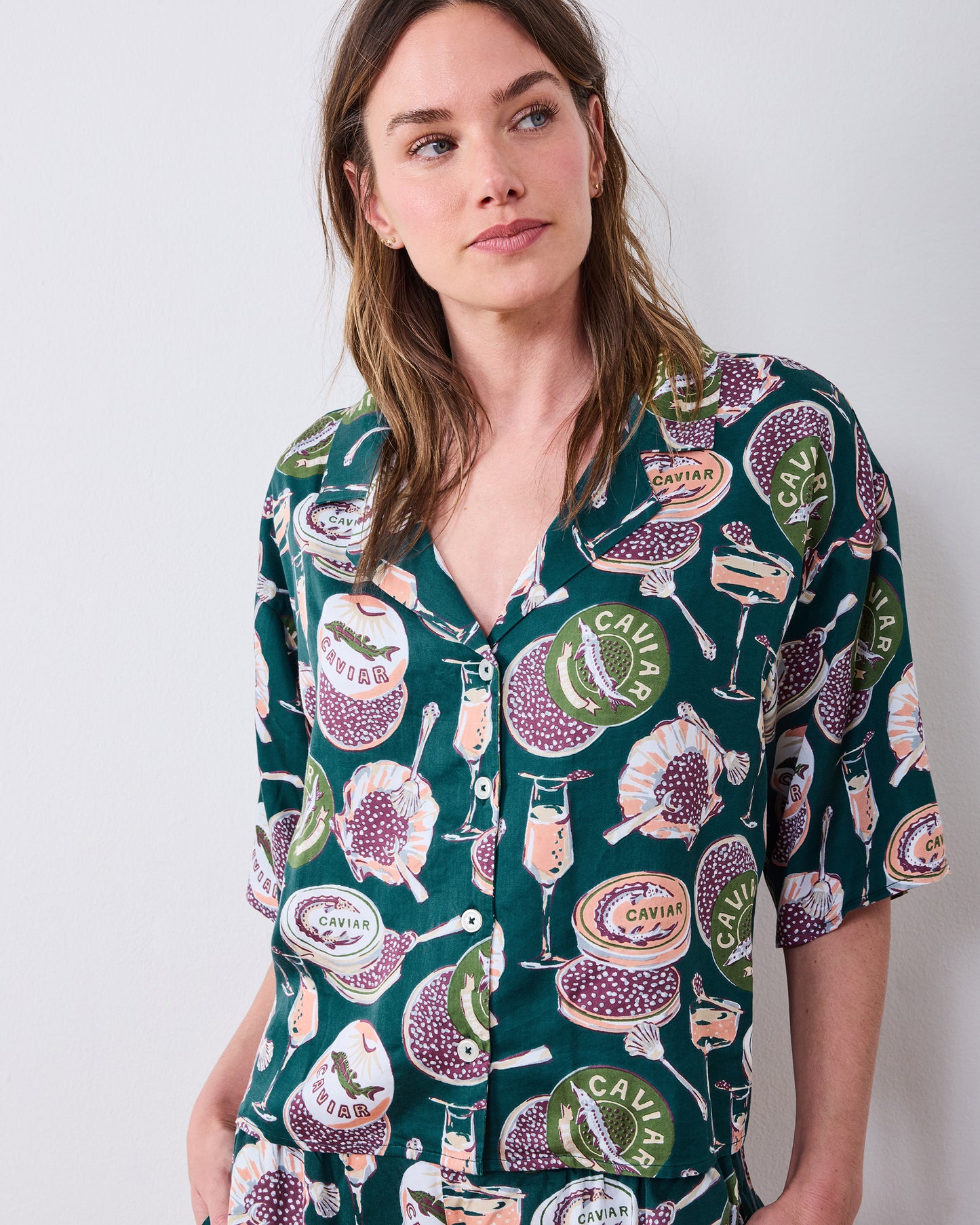 Champagne & Caviar - Tall Eco Satin Wildest Dreams Set - Peacock Feather