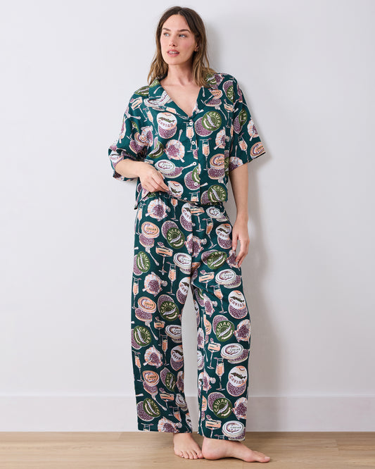 Champagne & Caviar - Tall Eco Satin Wildest Dreams Set - Peacock Feather