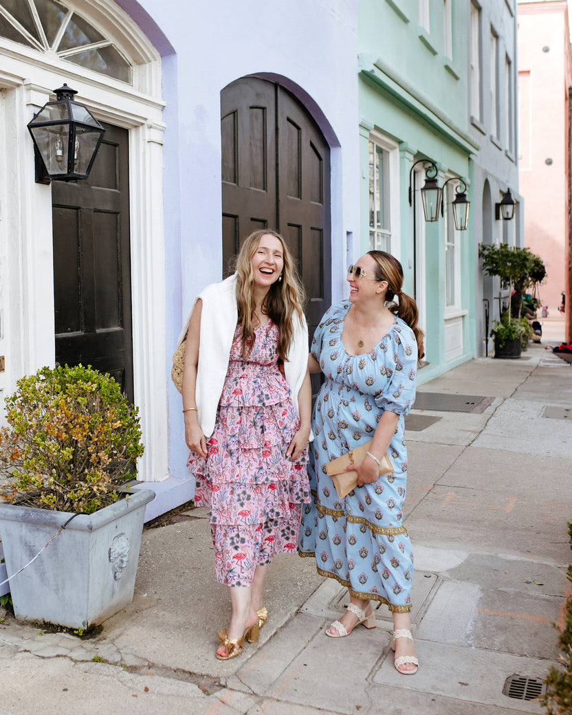 Flora Flamingo - Lana Dress - Pink Posey - Printfresh