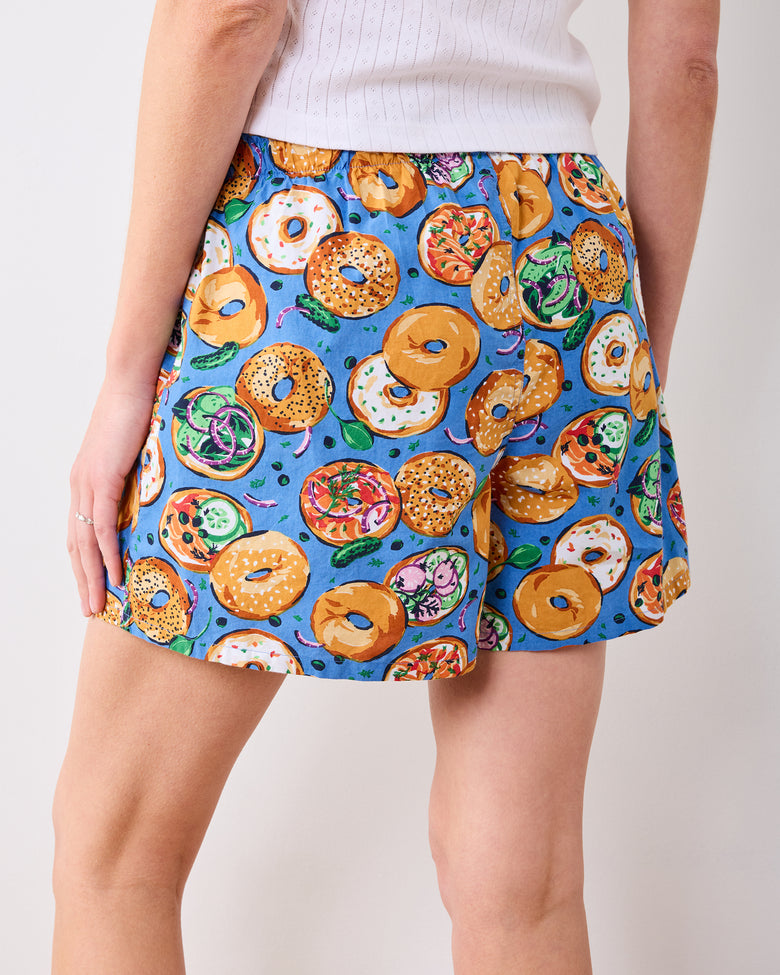 Bagels & Schmear - Boyfriend Boxer - Brunch Blues - Printfresh