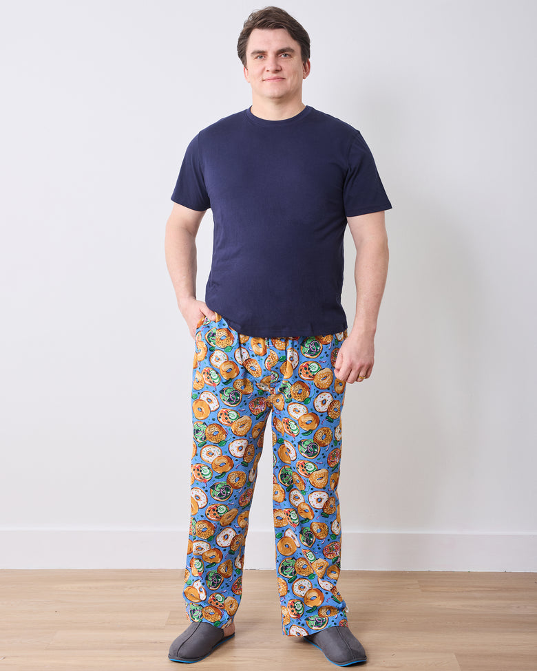 Bagels & Schmear - Men’s PJ Pants - Brunch Blues - Printfresh