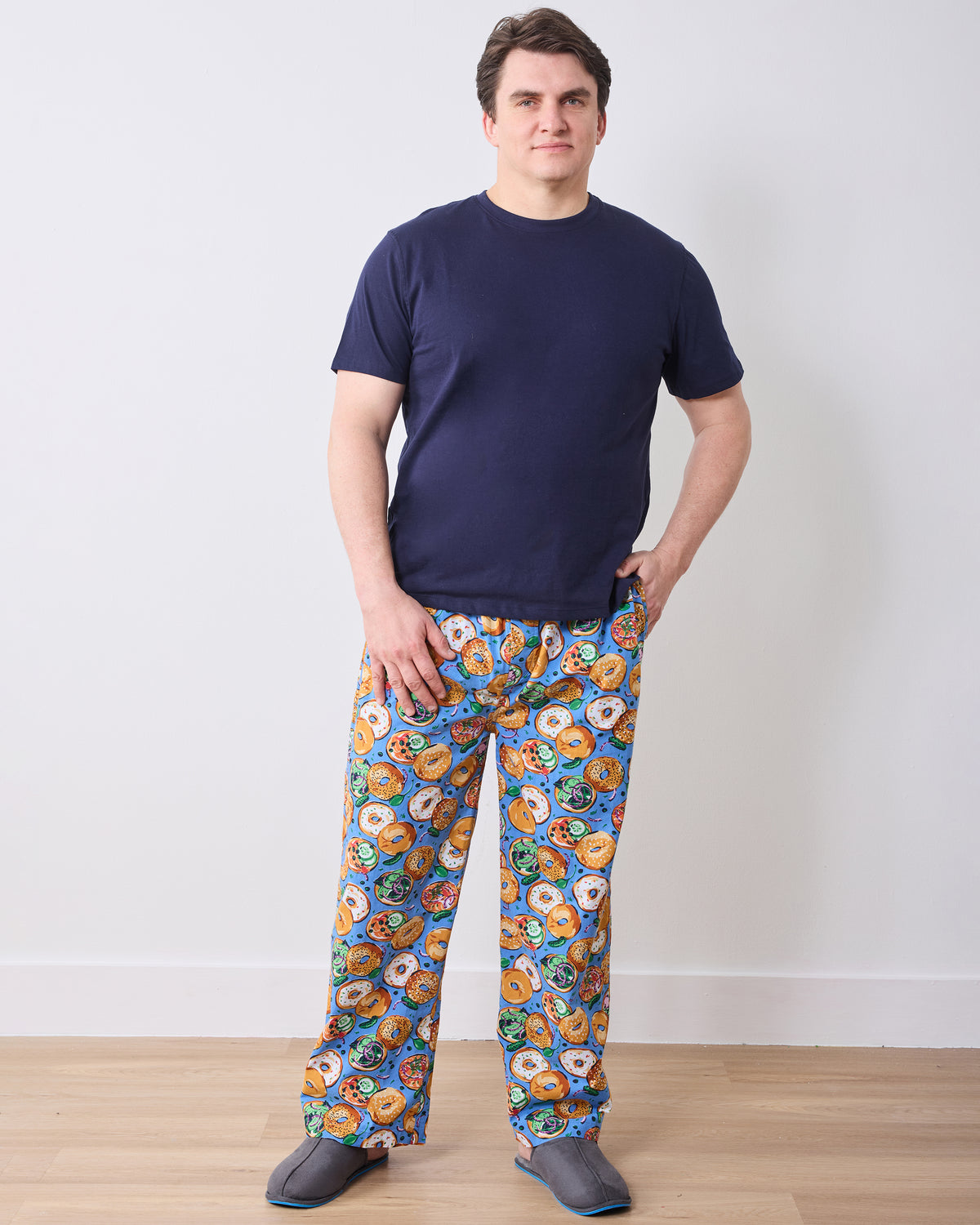 Bagels & Schmear - Men’s PJ Pants - Brunch Blues - Printfresh