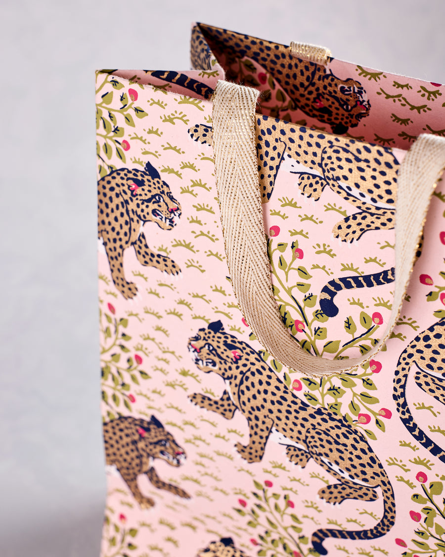 Bagheera - Handmade Small Gift Bag - Blush - Printfresh