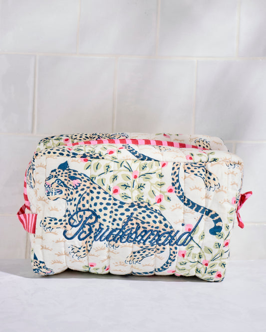 Bagheera - Quilted Bridesmaid Pouch - Wedding Cake - Printfresh