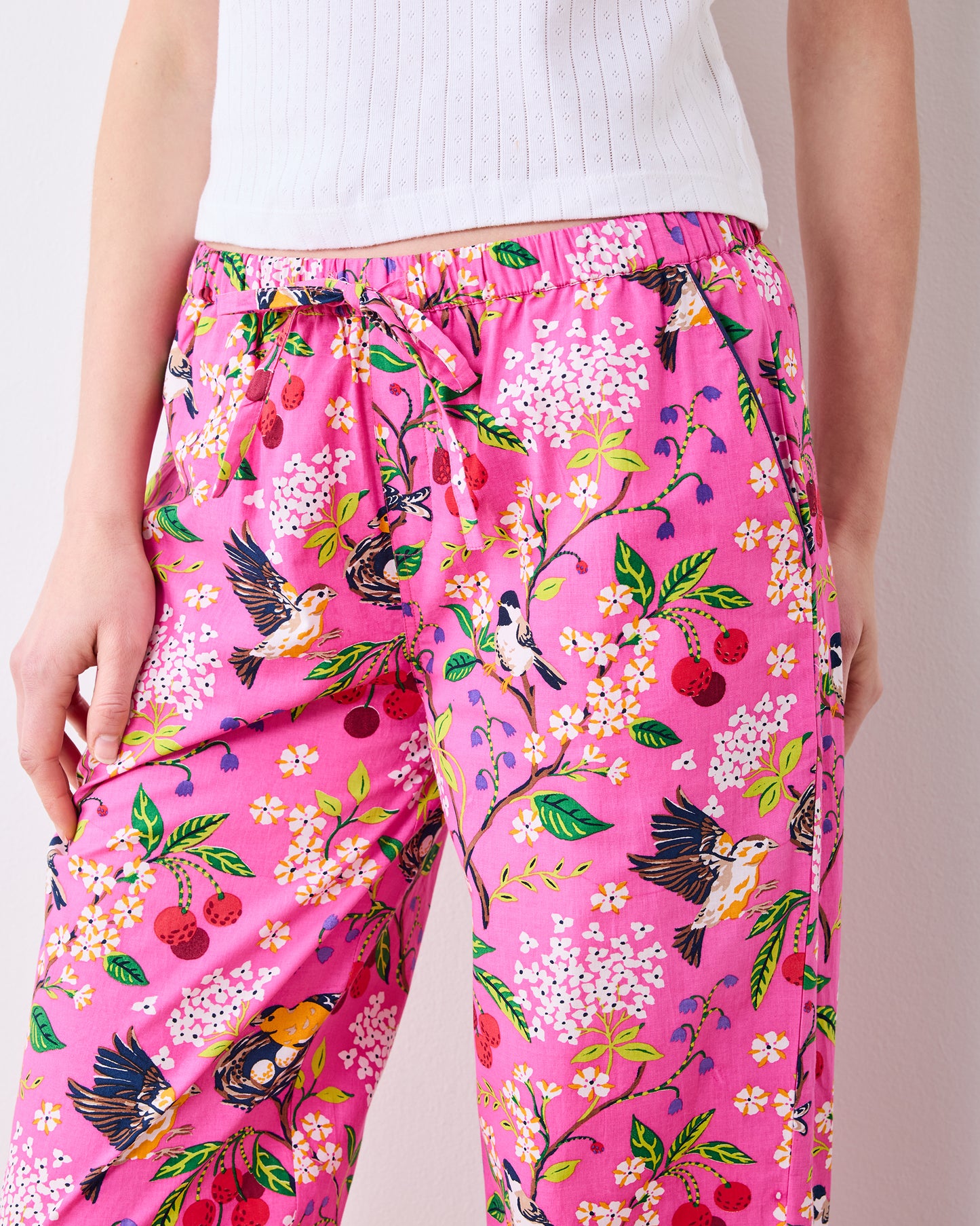 Bird & Blossom - PJ Pant - Fuchsia Berry - Printfresh
