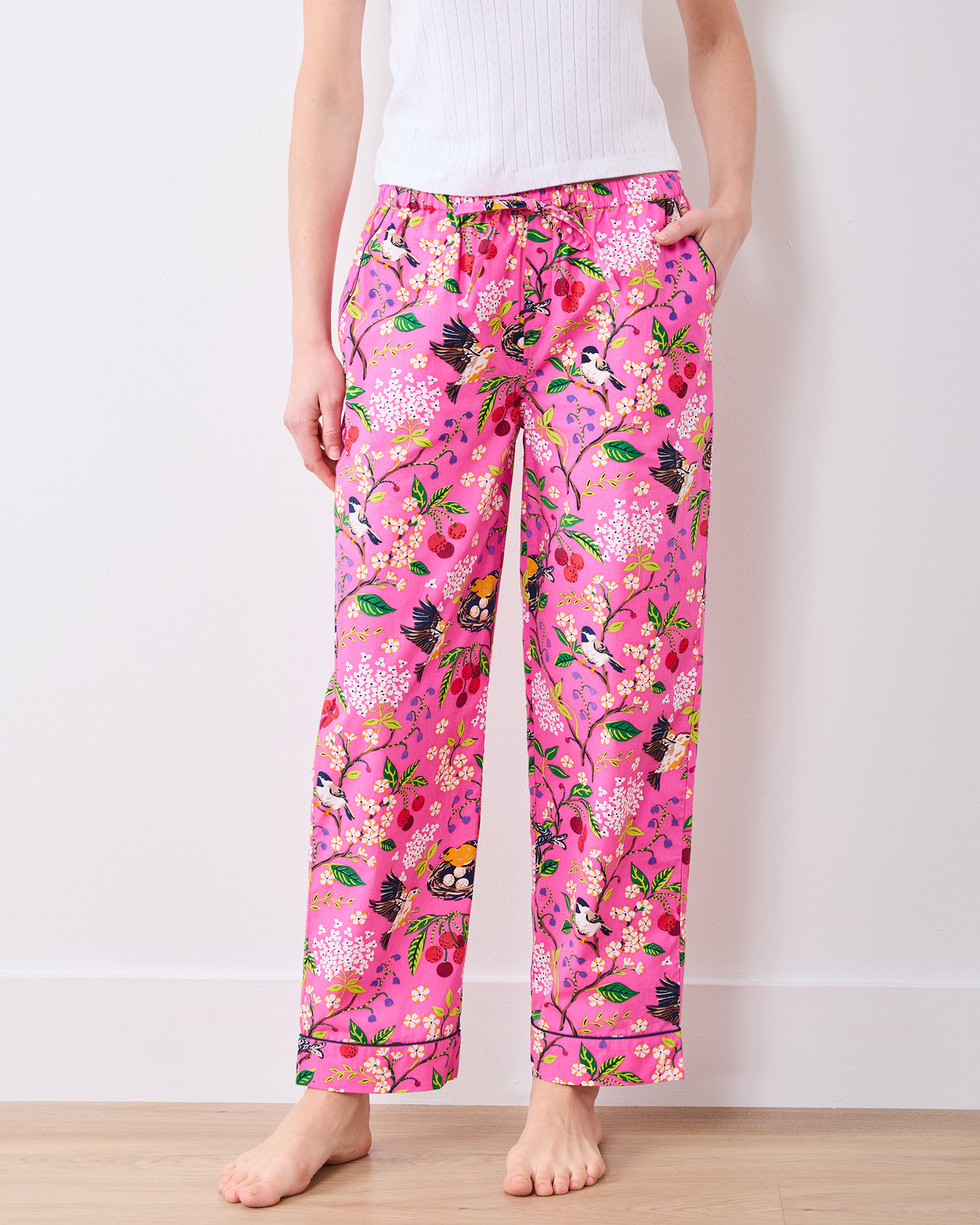 Bird & Blossom - PJ Pant - Fuchsia Berry - Printfresh