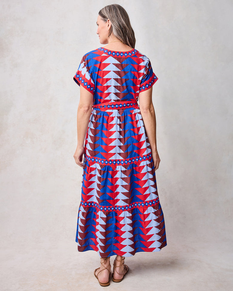 Canyon Geo - Atlantic Dress - Arizona Blue - Printfresh