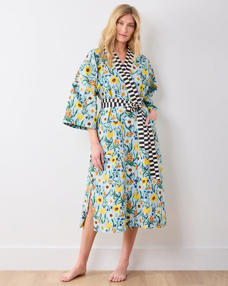 Dreamy Daffodil - Long Robe - Moonwater - Printfresh
