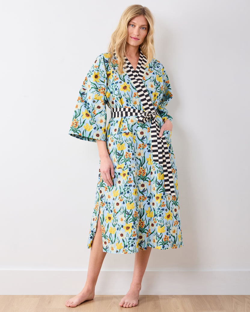 Dreamy Daffodil - Long Robe - Moonwater - Printfresh
