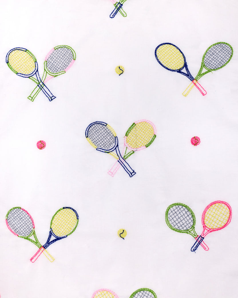 Embroidered Tennis Club - Rosie Set - Cloud - Printfresh