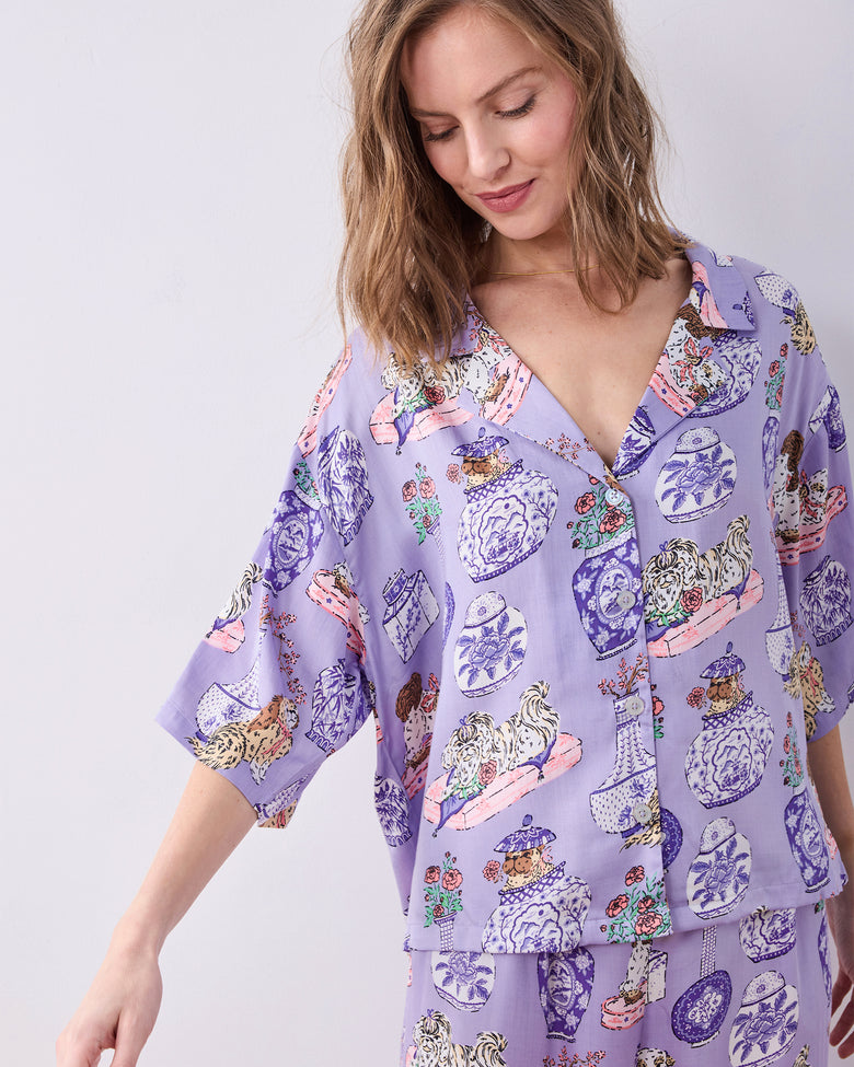 Fancy Dogs - Eco Satin Wildest Dreams Set - Lavender Glaze - Printfresh