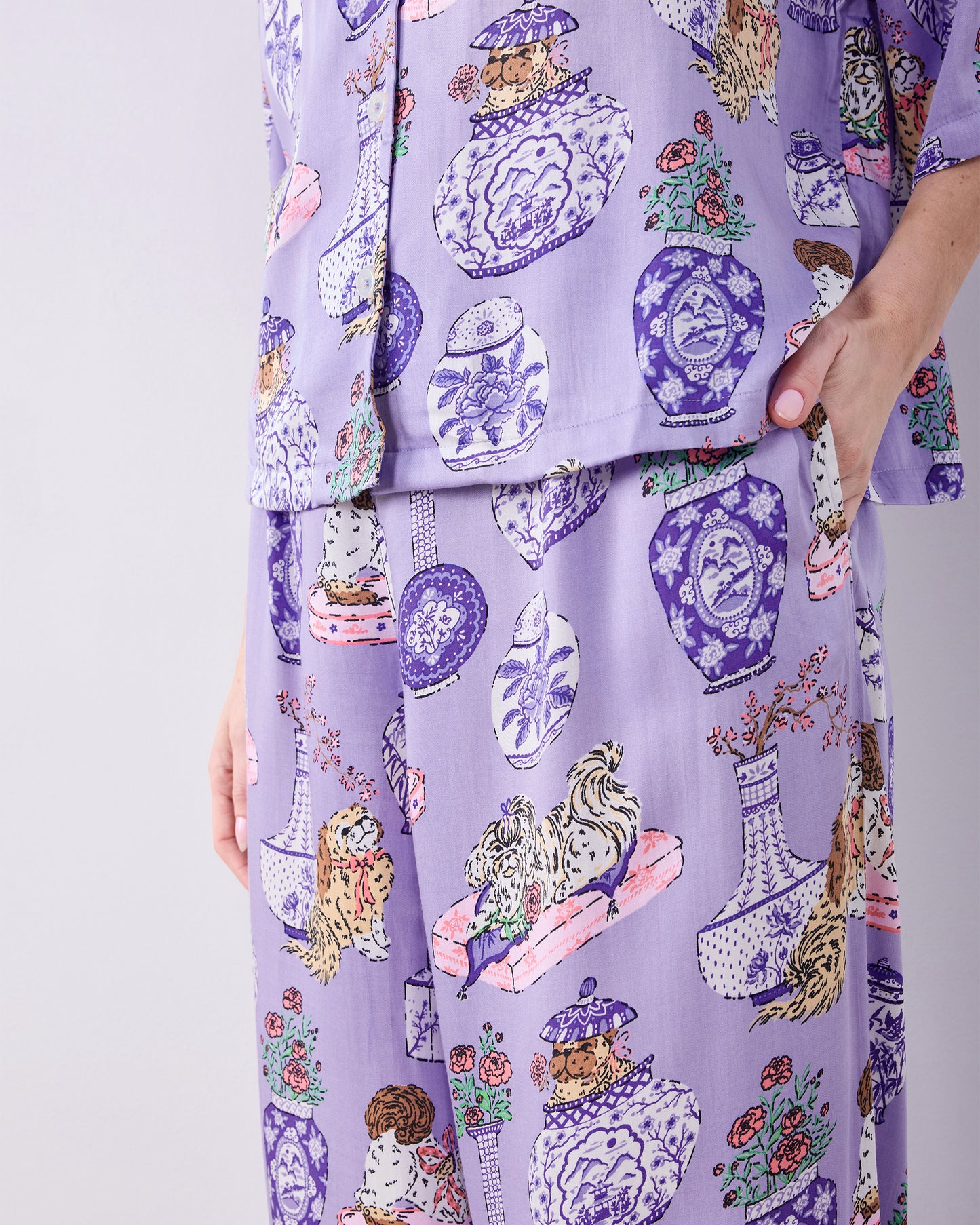 Fancy Dogs - Eco Satin Wildest Dreams Set - Lavender Glaze - Printfresh