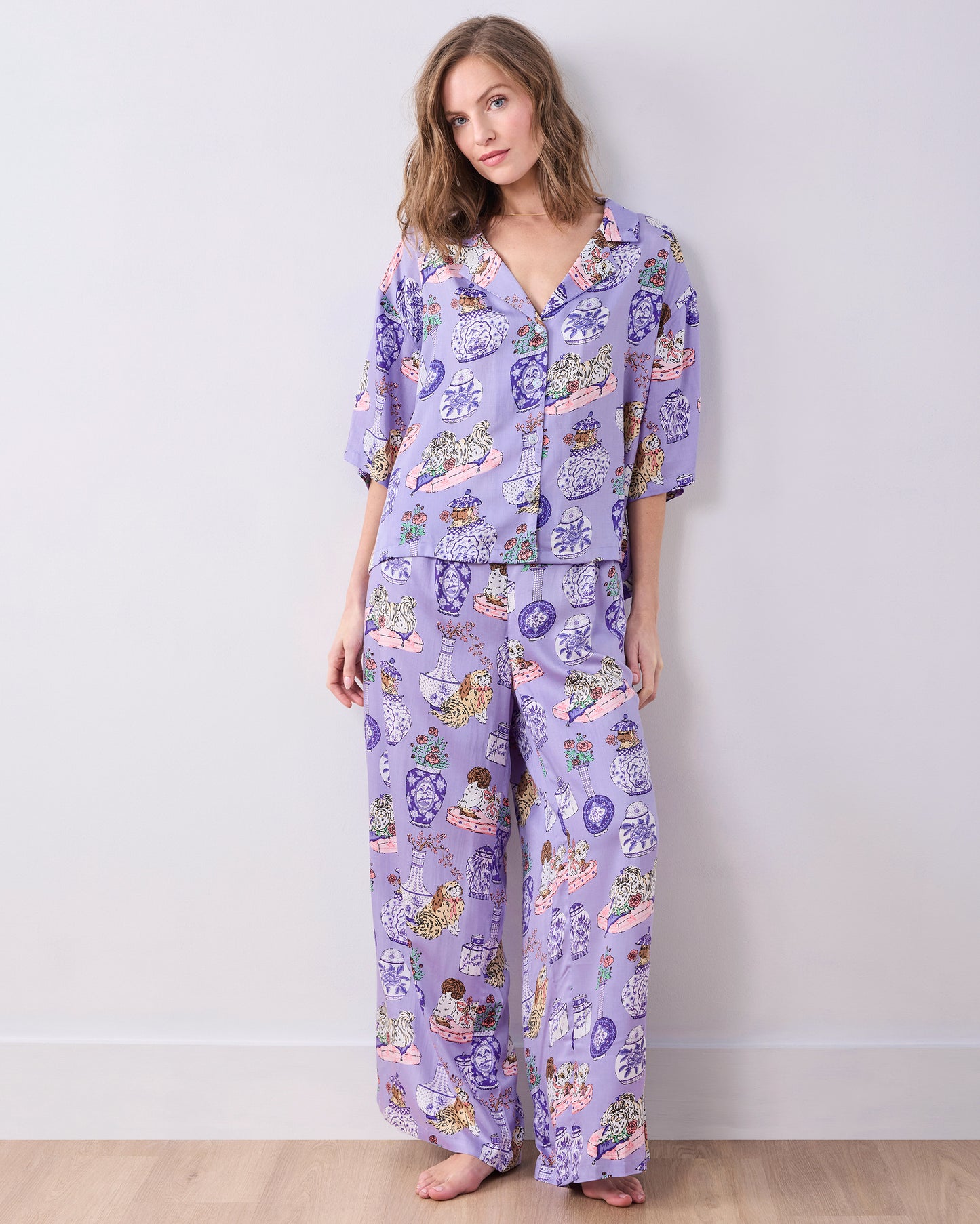 Fancy Dogs - Eco Satin Wildest Dreams Set - Lavender Glaze - Printfresh