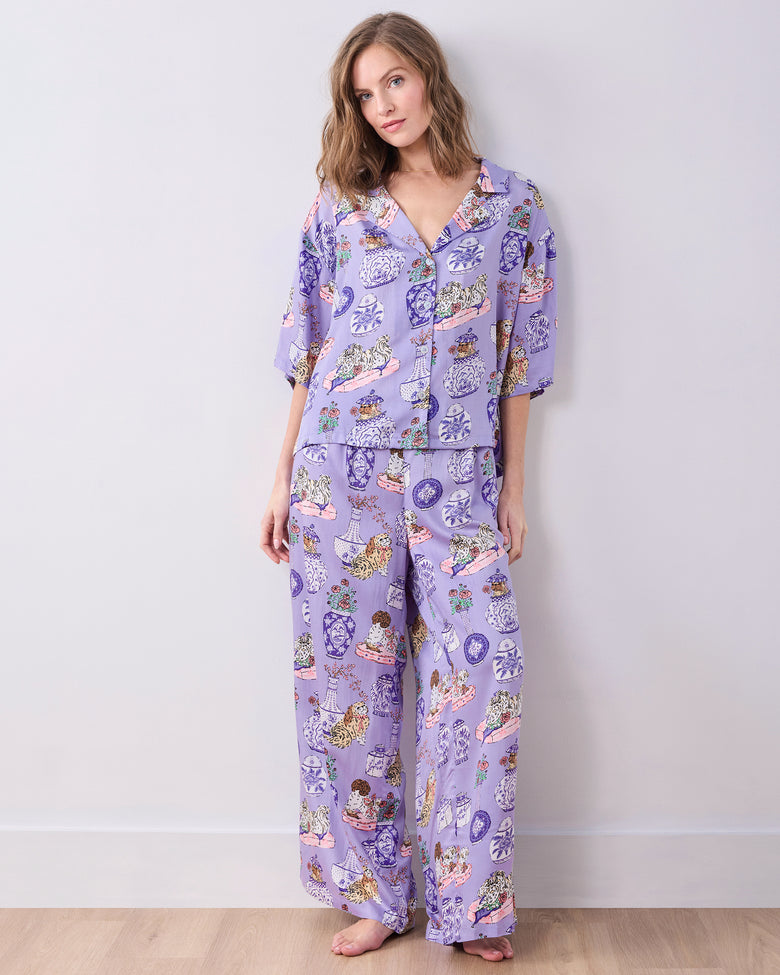 Fancy Dogs - Eco Satin Wildest Dreams Set - Lavender Glaze - Printfresh