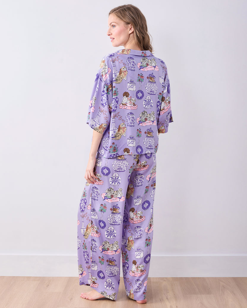 Fancy Dogs - Eco Satin Wildest Dreams Set - Lavender Glaze - Printfresh