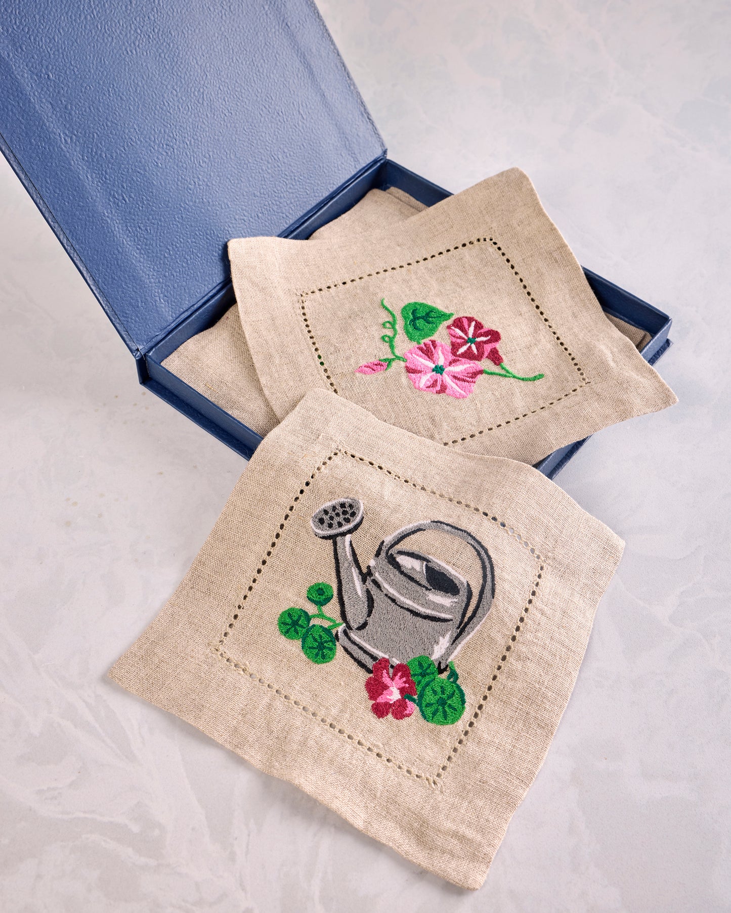 Green Thumb - Cocktail Napkins Set of 4 - Pink Cosmos - Printfresh