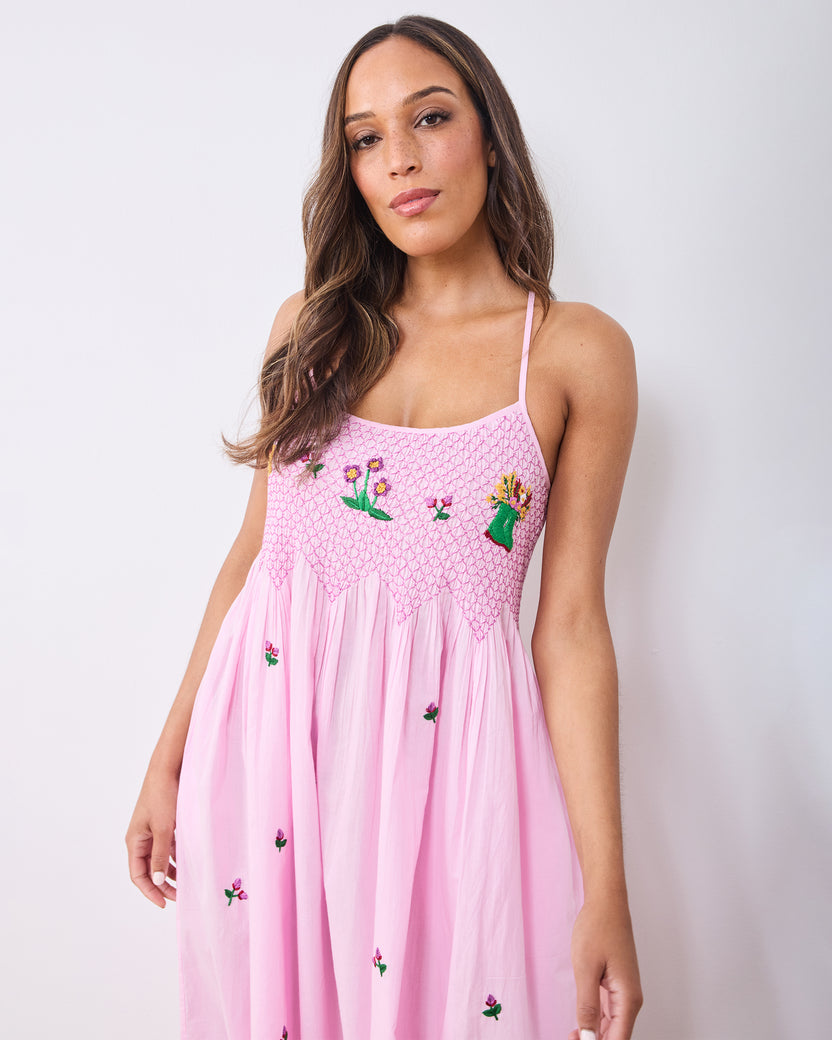 Green Thumb - Naya Nightie - Pink Cosmos - Printfresh