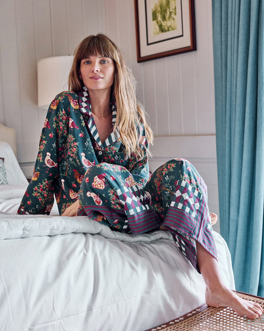 Hen House - Eco Satin Rittenhouse Set - Navy - Printfresh