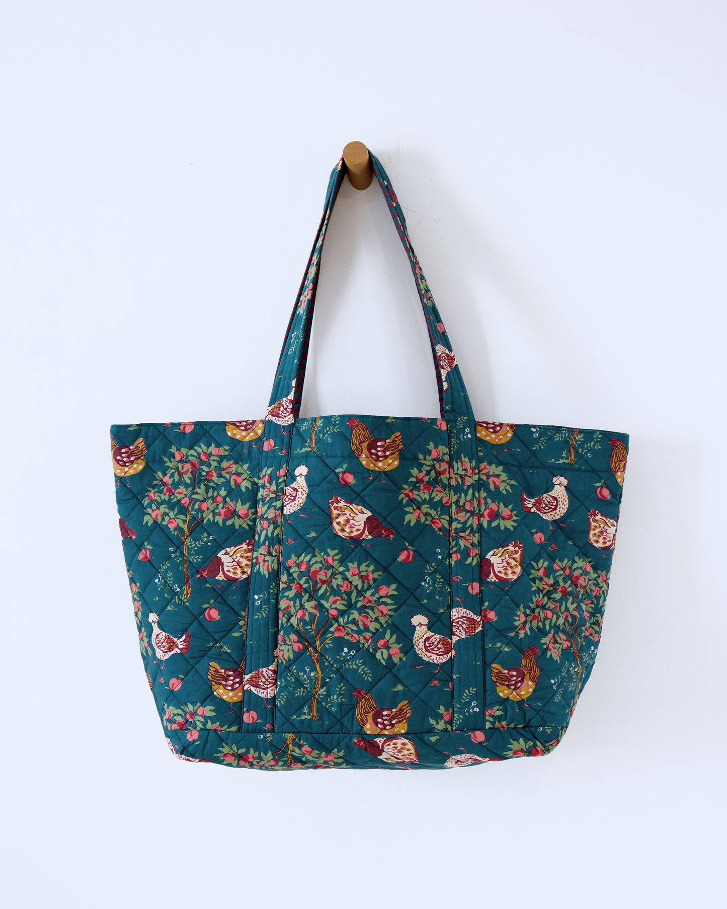 Hen House - Weekend Bag with Pouch - Navy - Printfresh