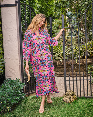 Kaleidoscope Wings - Paloma Dress - Magenta Fizz