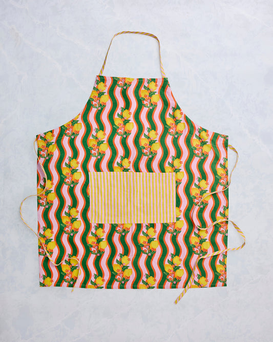 Lemon Twist - Apron - Limoncello - Printfresh