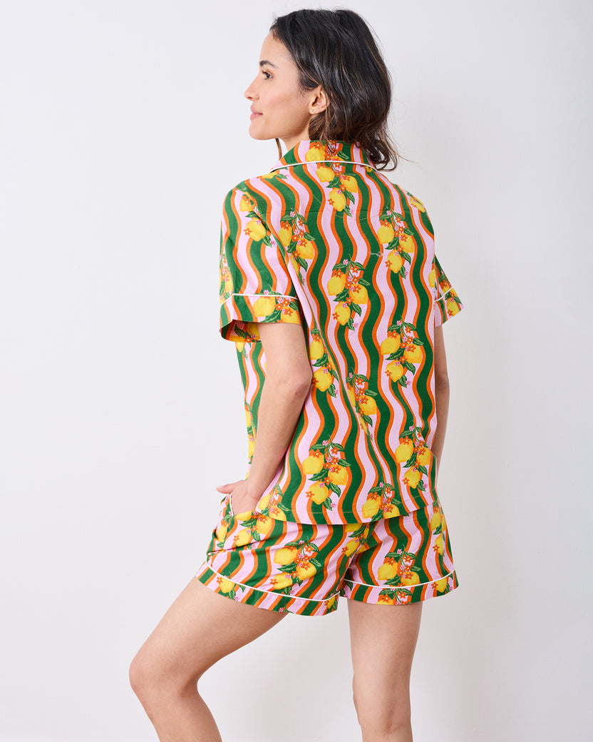 Lemon Twist - Short PJ Set - Limoncello - Printfresh