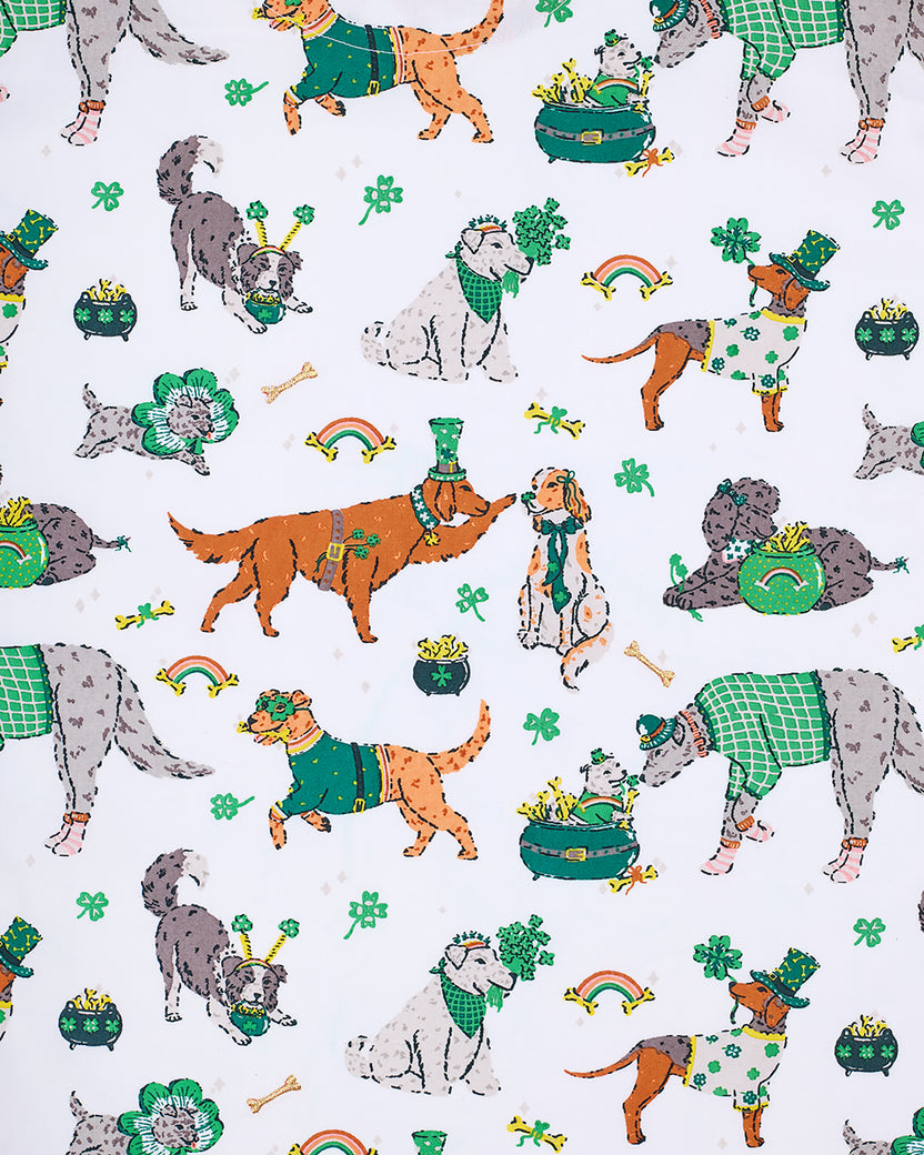 Lucky Paws - Long PJ Set - Irish Cream - Printfresh