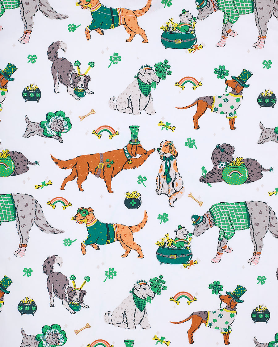 Lucky Paws - Long PJ Set - Irish Cream - Printfresh