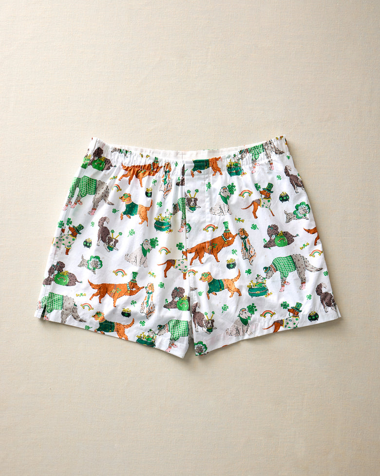 Lucky Paws - Mens Boxer - Irish Cream - Printfresh