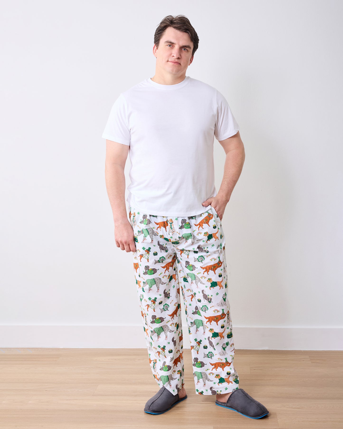Lucky Paws - Mens PJ Pant - Irish Cream - Printfresh