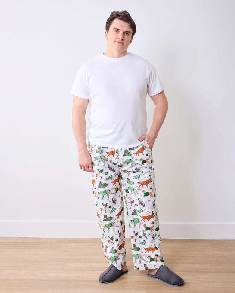 Lucky Paws - Mens PJ Pant - Irish Cream - Printfresh
