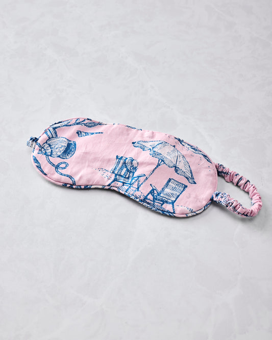 Mermaid Toile - Eye Mask - Blush - Printfresh