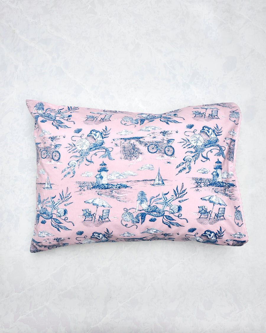Mermaid Toile - Pillowcase Set of 2 - Blush - Printfresh